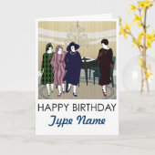 マジョンフラッパーズラウンジ誕生日カード カード (黄色い花)