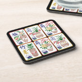 マジョンフラワーアンドワンサークル コースター (左側)