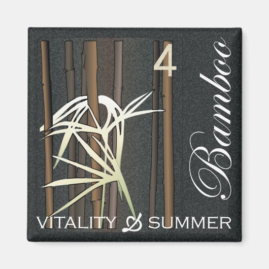 マジョンフラワーズバンブーマグネット マグネット (正面)