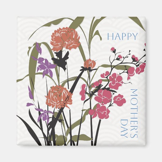 マジョンフラワーズマグネット母 マグネット (正面)