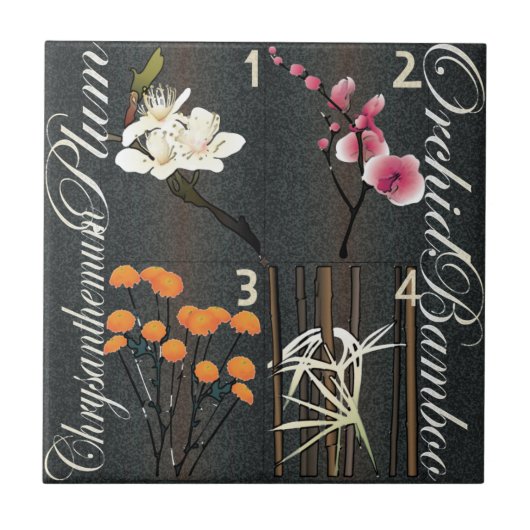 マジョンフラワータイル タイル (正面)