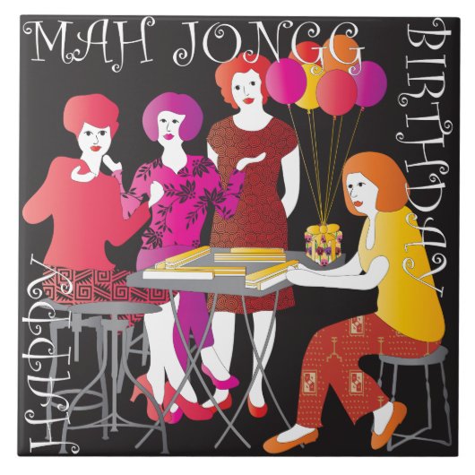 マジョンプレゼント誕生日タイル タイル (正面)