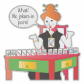 マジョンペアビニールステッカー シール (正面)
