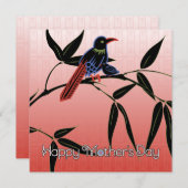 マジョンマザーズデイバードカード 招待状 (正面/裏面)