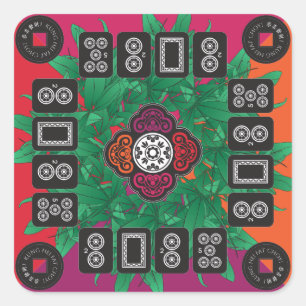 マジョンマネーツリー2025ステッカー スクエアシール