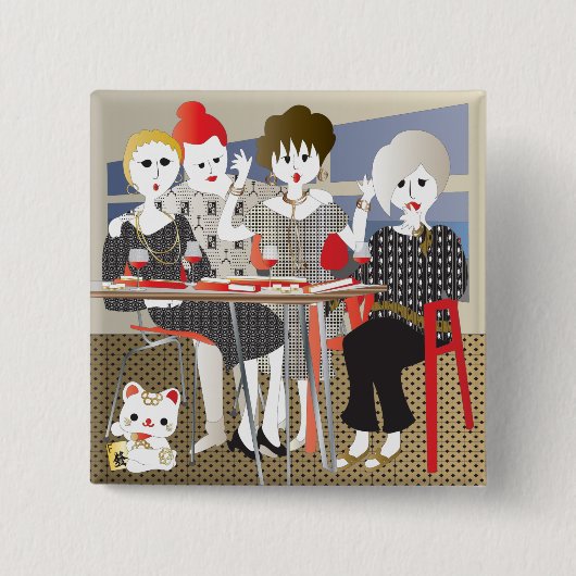 マジョンマハジ！ 缶バッジ (正面)