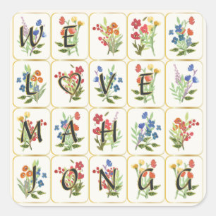 マジョンラブステッカー スクエアシール