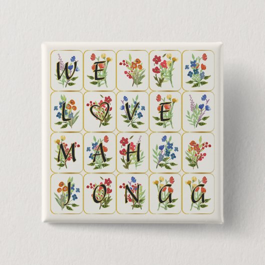 マジョンラブボタン 缶バッジ (正面)