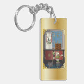 マジョンレッドキャビネットキーチェーン キーホルダー (正面左)