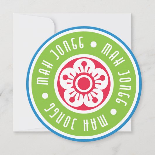 マジョンロゴ招待状 (正面)