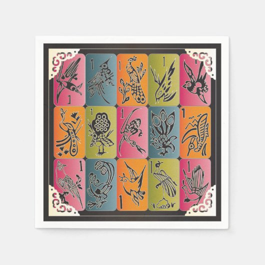 マジョンワンバムス スタンダードカクテルナプキン (正面)