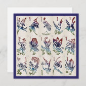 マジョンワンバムズフラットカード 招待状 (正面/裏面)