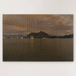 マジョーレ湖の風光明媚な夜の風景イタリア懸命 ジグソーパズル