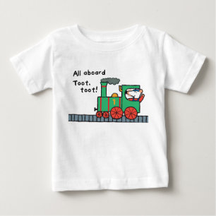 マジーが列車に乗る ベビーTシャツ