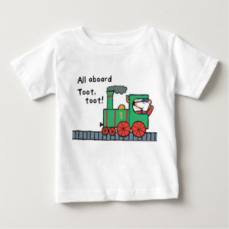 マジーが列車に乗る ベビーTシャツ