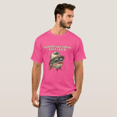 マスおもしろい釣り人の魚を釣るのが待ち遠しい Tシャツ (正面フル)