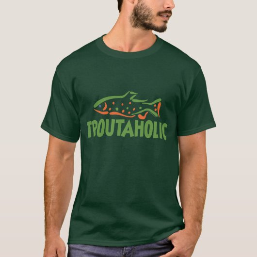 マスおもしろい魚釣り Tシャツ (正面)