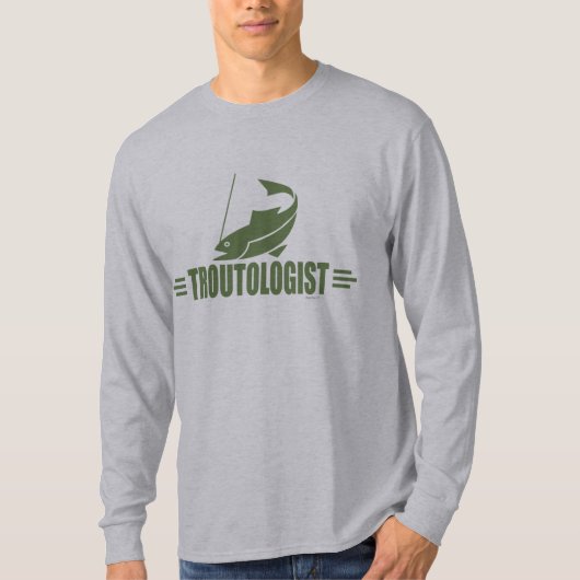 マスおもしろい魚釣り Tシャツ (正面)