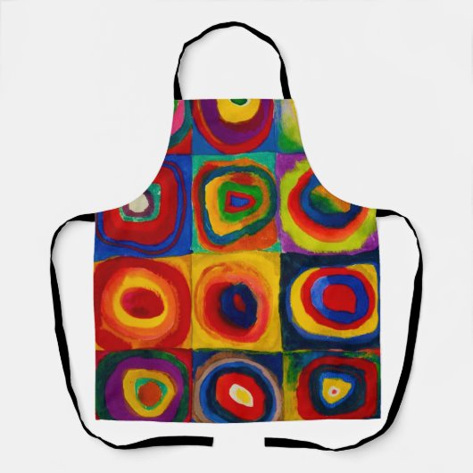 マスと円、抽象芸術、ワッシリー・カンディンスキー エプロン (正面)