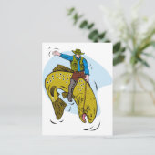 マスに乗った漁師 ポストカード (スタンド正面)