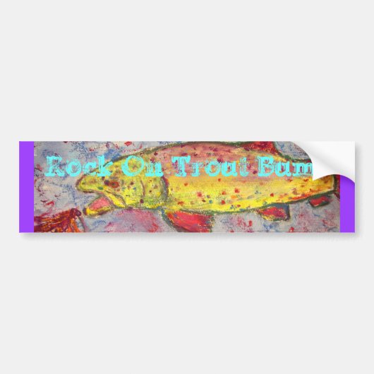 マスののらくら者の石 バンパーステッカー (正面)