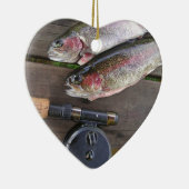 マスのはえの魚釣り セラミックオーナメント (右)