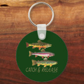 マスのキャッチとリリース キーホルダー (正面)