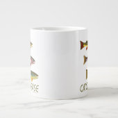 マスのキャッチとリリース ジャンボコーヒーマグカップ (正面)