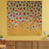 マスのスキンモンタージュ – ブラウンマス キャンバスプリント (インサイチュ (リビング))