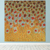 マスのスキンモンタージュ – ブラウンマス キャンバスプリント (インサイチュ (ウッドフロア))