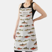 マスのパターパーソナライズされたン名ロングキッチン エプロン (インサイチュ)