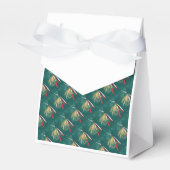 マスのヒレをグリーンにタイル張りのウェットフライ フェイバーボックス (正面サイド)