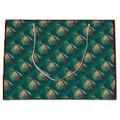 マスのヒレをグリーンにタイル張りのウェットフライ ラージペーパーバッグ (正面)
