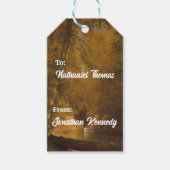 マスのプール(1870) – カスタマイズ可能なギフトラベル ギフトタグ (正面)