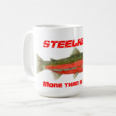 マスのマグよりニジマスより多くの コーヒーマグカップ (正面左)