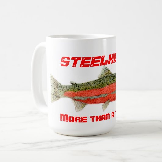 マスのマグよりニジマスより多くの コーヒーマグカップ (正面左)