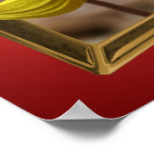 マスのユリの花が限界アートから ポスター (角)