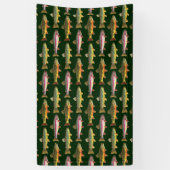 マスの列-釣り人 横断幕 (縦)