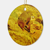 マスの流れ セラミックオーナメント (左)