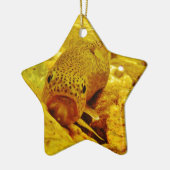 マスの流れ セラミックオーナメント (左)