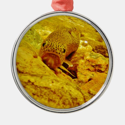 マスの流れ メタルオーナメント (正面)