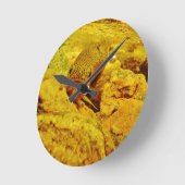 マスの流れ ラウンド壁時計 (傾斜)