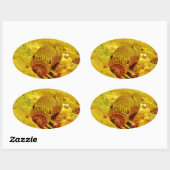 マスの流れ 楕円形シール (シート)