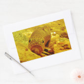 マスの流れ 長方形シール (封筒)