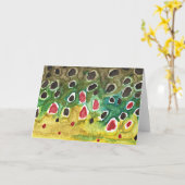 マスの海老 カード (黄色い花)