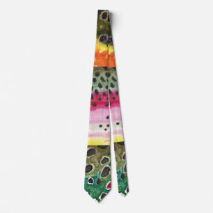 マスの皮3:ブルック、レインボー、ブラウン – フライ釣り ネクタイ