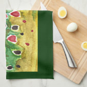 マスの茶色い魚 キッチンタオル (四つ折り)