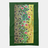 マスの茶色い魚 キッチンタオル (縦)