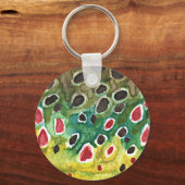 マスの茶色い魚 キーホルダー (正面)