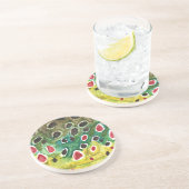 マスの茶色い魚 コースター (側面)